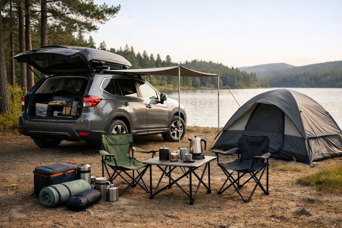 Campingudstyr til mellemstore biler der virker