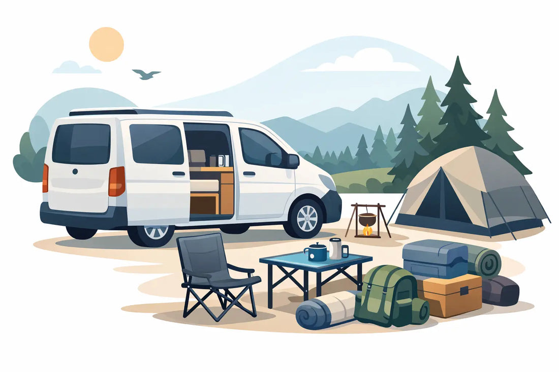 Campingudstyr til lille varevogn: Hvad skal du vælge?