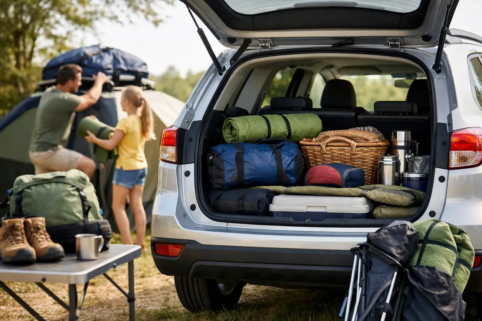 Sådan pakker du bilen til camping smart