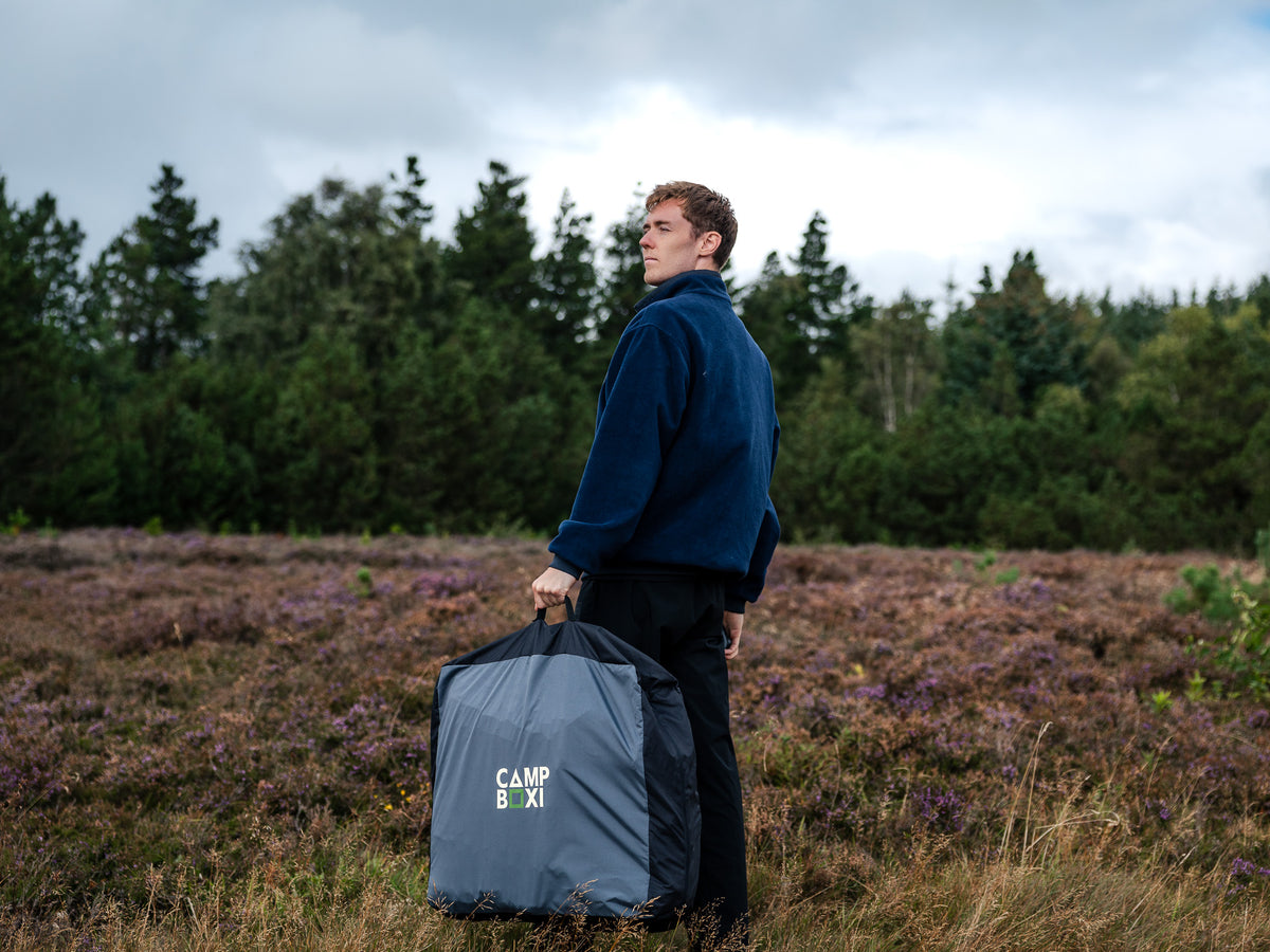 CampBoxi LUX Air - Luksus selvoppustelig bilmadras med integreret pumpe