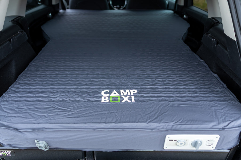 CampBoxi LUX Air - Luksus selvoppustelig bilmadras med integreret pumpe