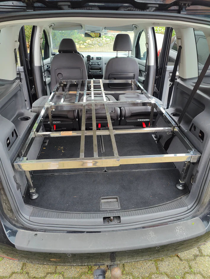 CampBoxi Unifit - Smart justerbar sengeramme til hverdagsbilen