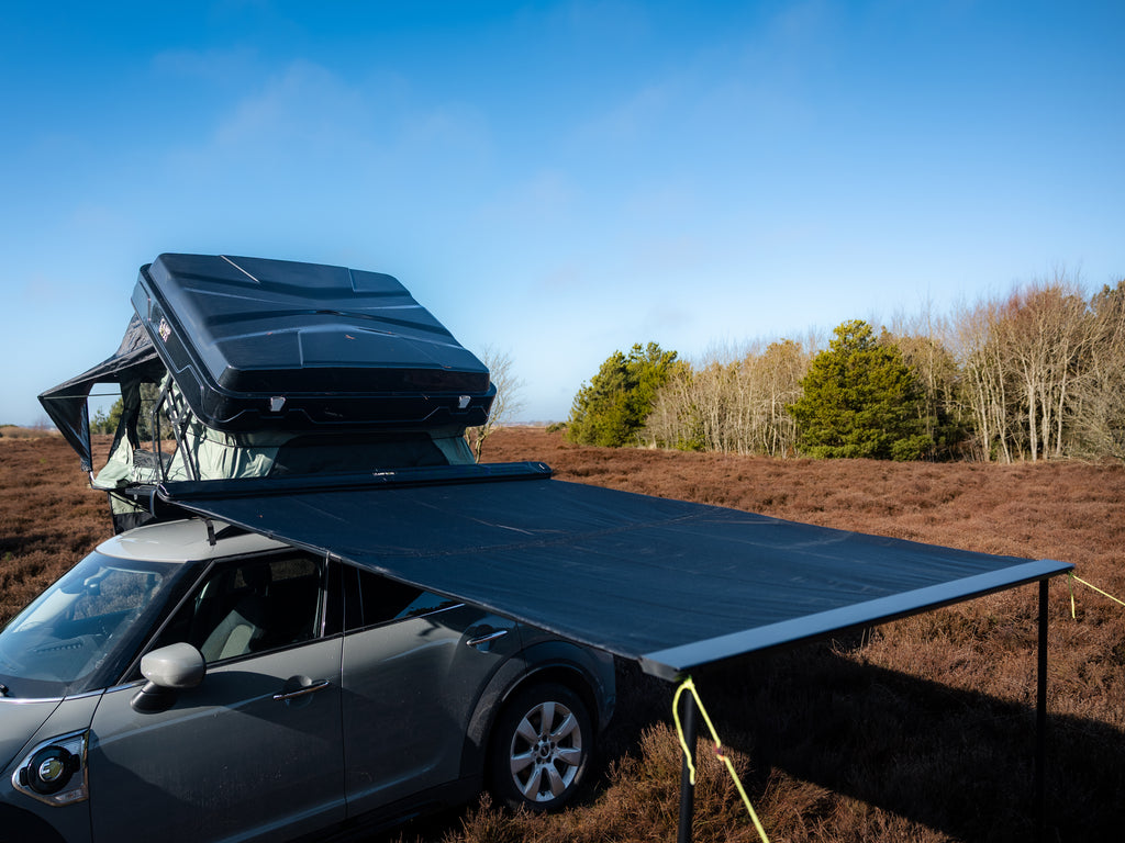 CampBoxi Uni-markise 200x250cm - Universel markise til alle slags biler