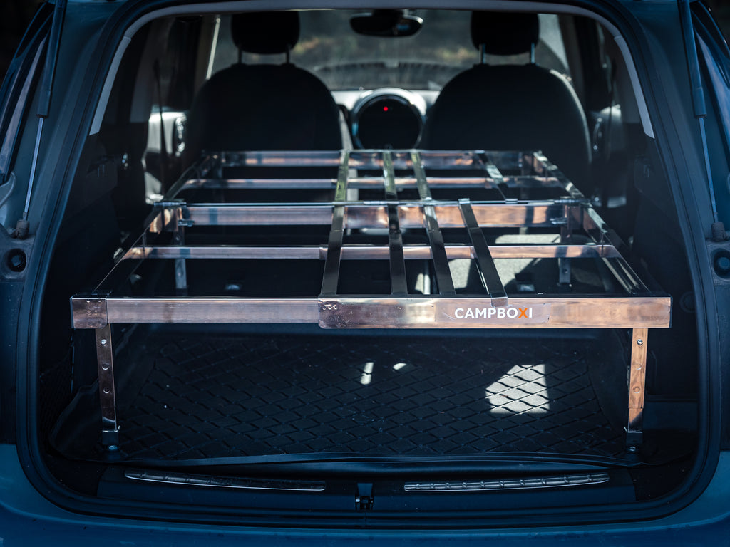 CampBoxi Unifit - Smart justerbar sengeramme til hverdagsbilen