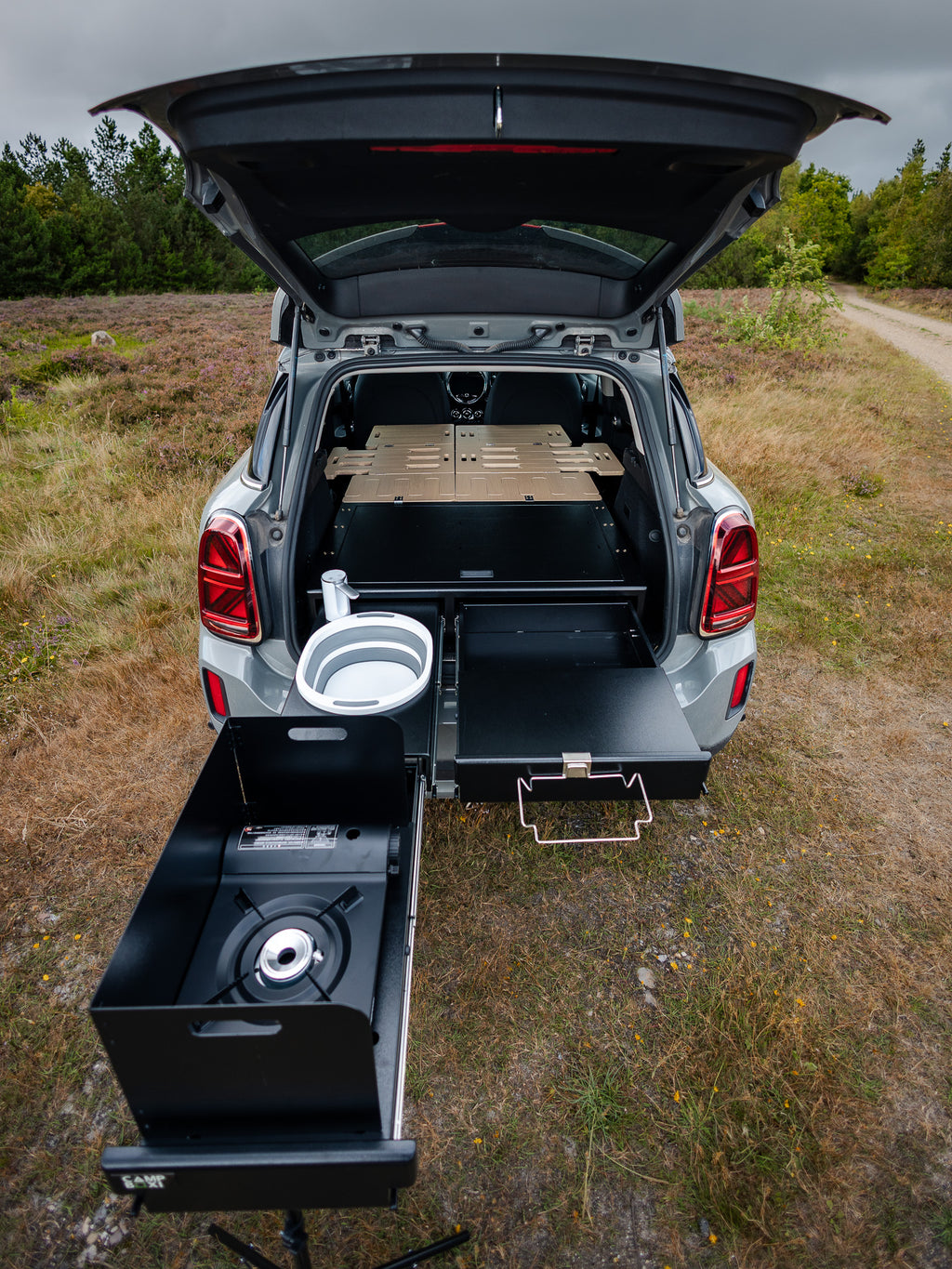 CampBoxi Kitchenfit - Alt-i-ét Camper Box til hverdagsbiler