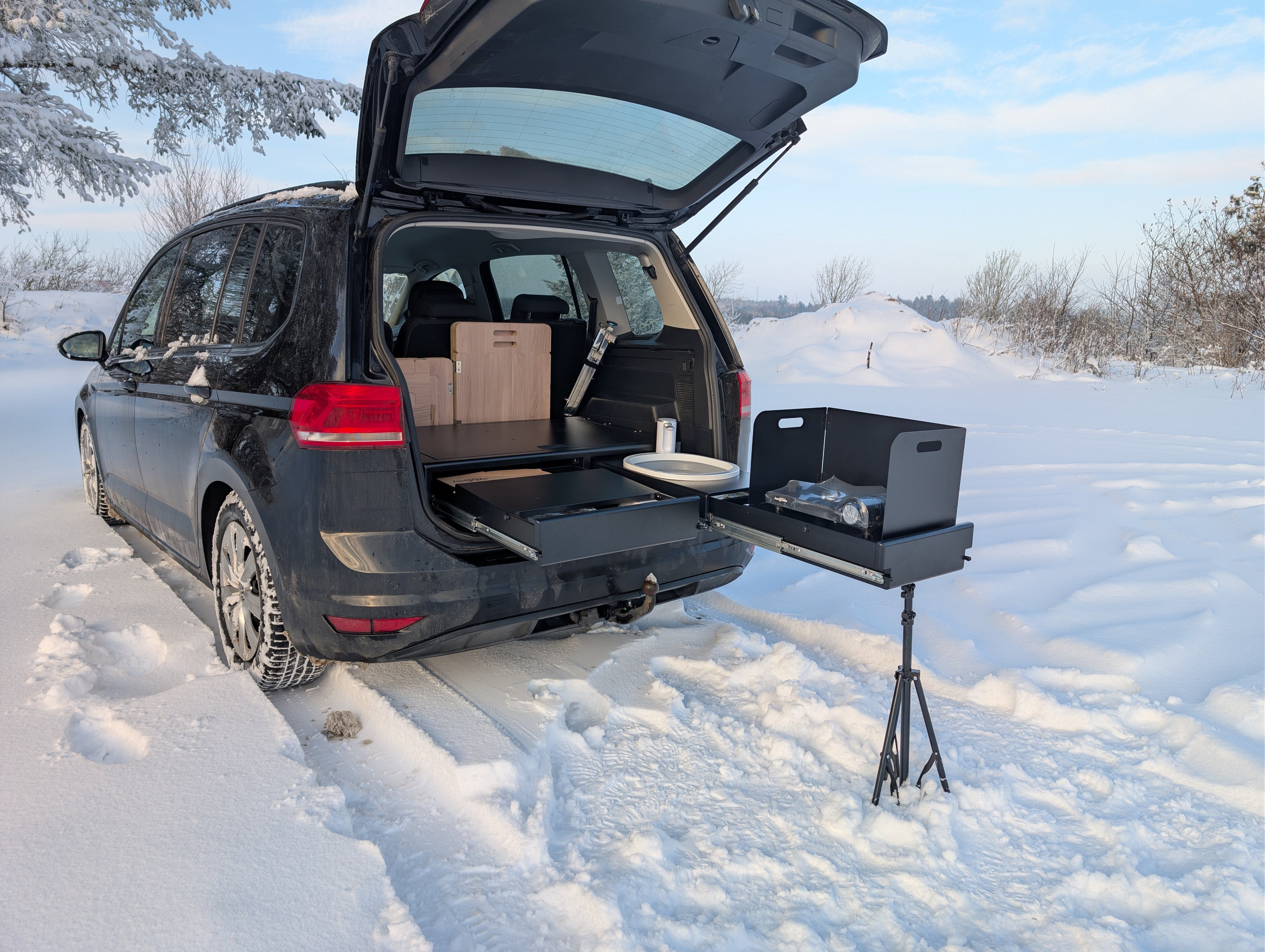 CampBoxi Kitchenfit - Alt-i-ét Camper Box til hverdagsbiler