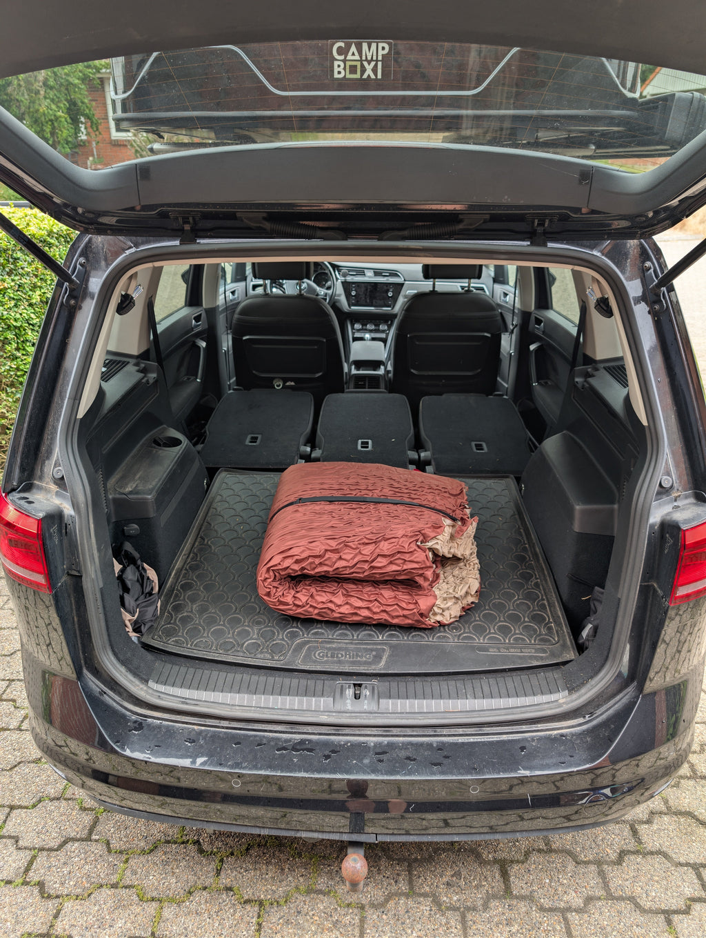 CampBoxi LUX Air - Luksus selvoppustelig bilmadras med integreret pumpe