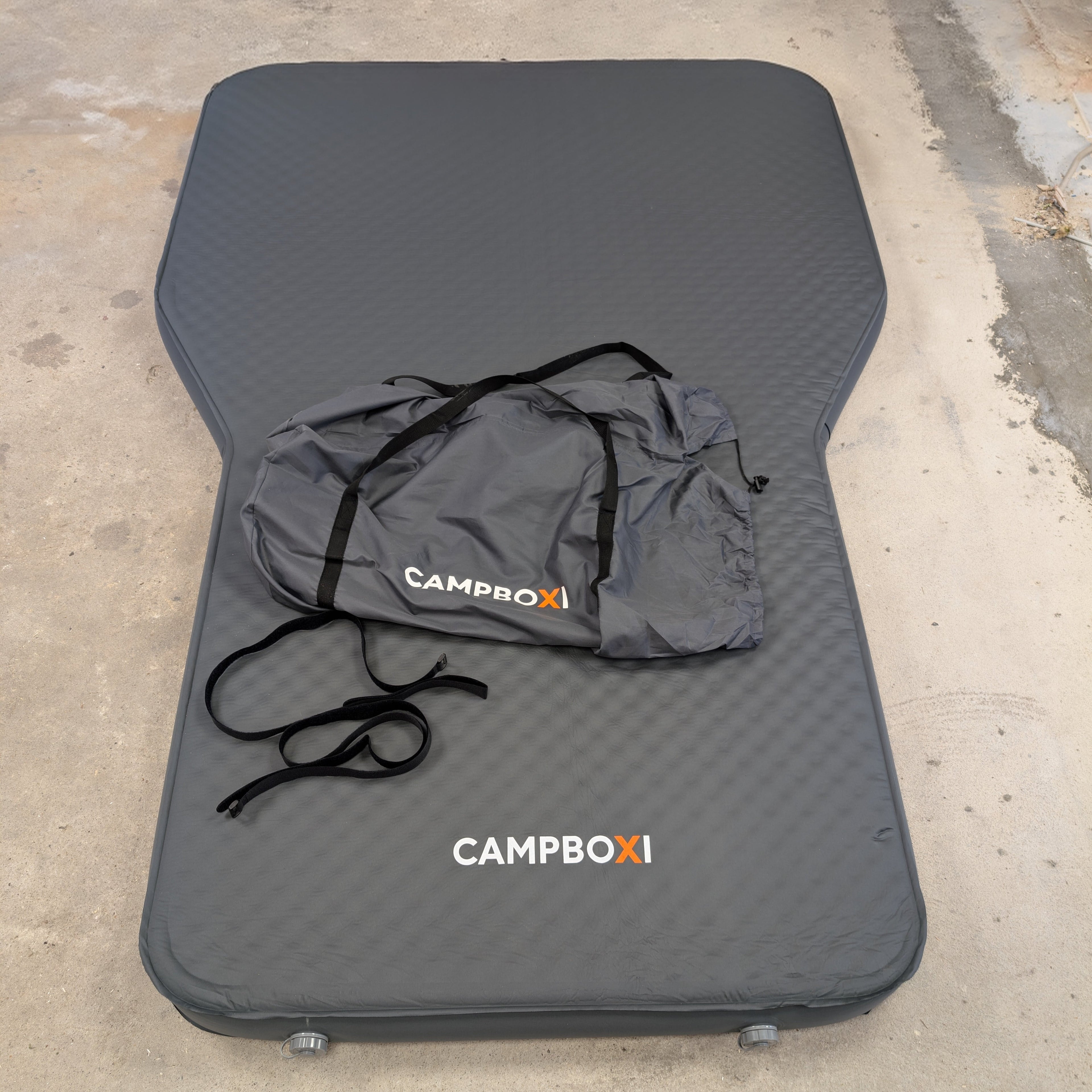 CampBoxi LUX Madras - selvoppustelig luksusmadras til bilen