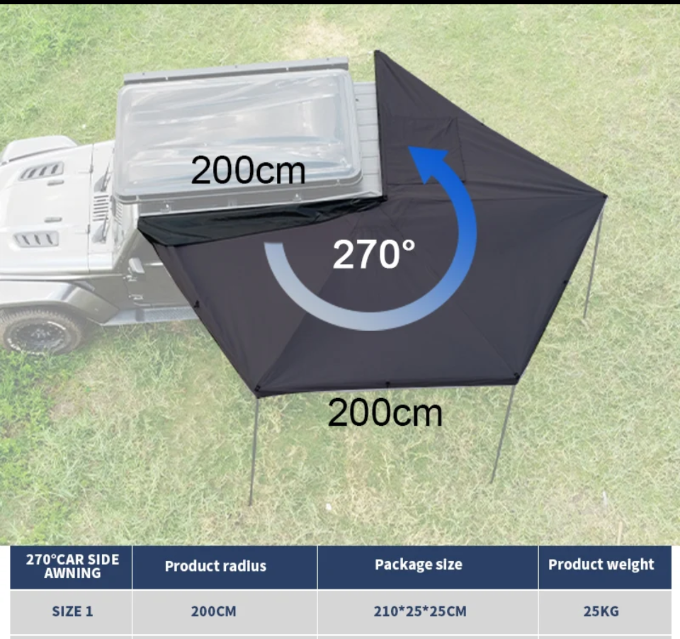 CampBoxi 270° Markise